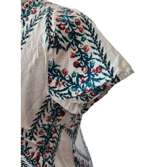 Boho Summer Peasant Fruit Inspired Cotton Shift Dress 12 Festival - Picture 4 of 8